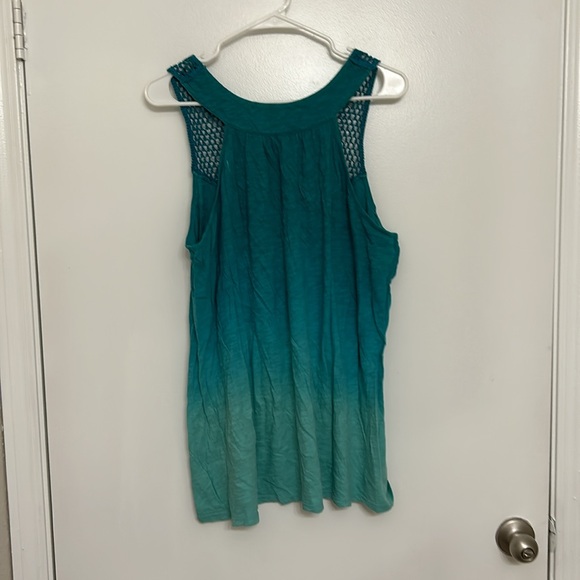 Women’s Blue Green Sleeveless Top - Picture 3 of 3